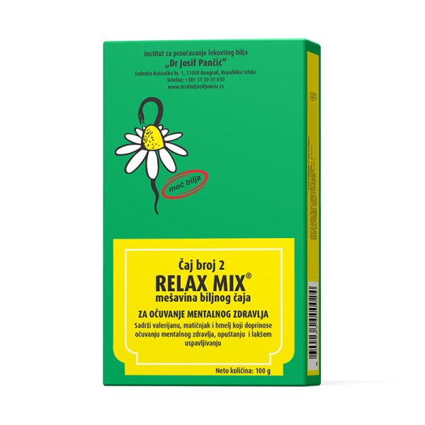 RELAX MIX – mešavina biljnog čaja za očuvanje mentalnog zdravlja